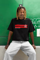 Camiseta Torcedor Flamengo Casual Nação Rubro Negra Terra e Mar Ponto Gol (Cópia)
