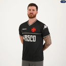 Camisa Kappa Vasco Supporter Bicolor Preta