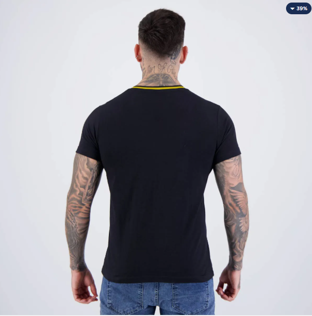 Camisa Vasco Clube Preta
