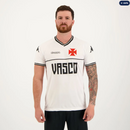 Camisa Kappa Vasco Supporter Bicolor Branca