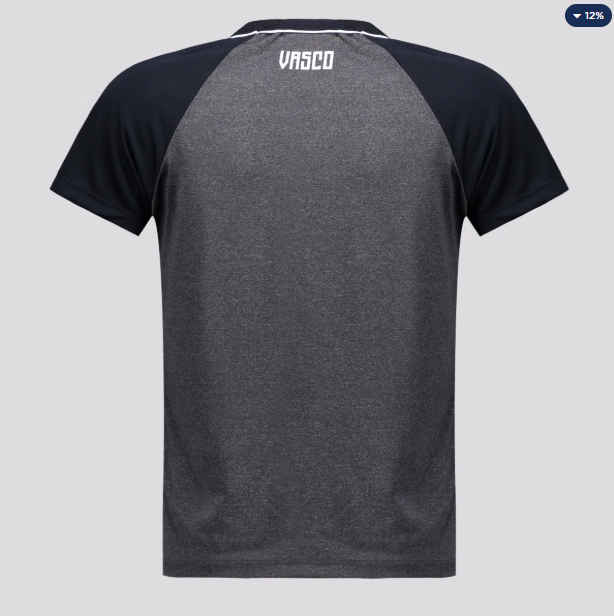 Camisa Vasco Cesto Infantil Cinza Escuro