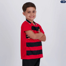 Camisa Flamengo Manto Infantil Vermelha