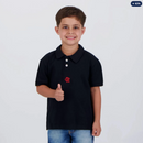 Polo Flamengo Flight Infantil Preta