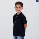 Polo Flamengo Flight Infantil Preta