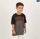Camisa Flamengo Illuvium Infantil Preta e Cinza