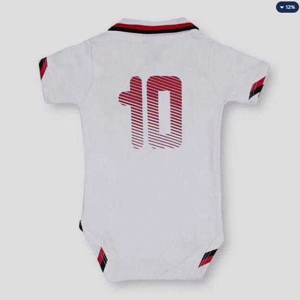Body Flamengo Shield Branco