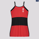 Vestido Flamengo Samba Infantil Preta e Vermelha