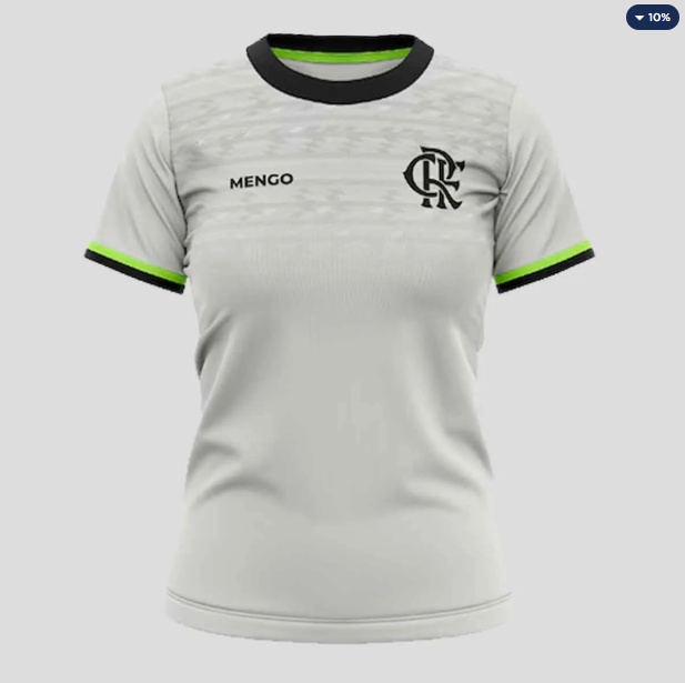 Camisa Flamengo Lumina Feminina Cinza
