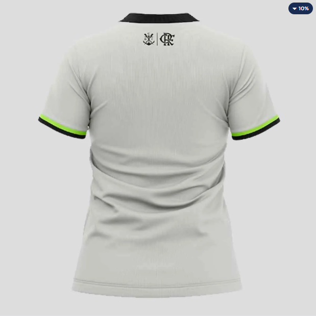 Camisa Flamengo Lumina Feminina Cinza