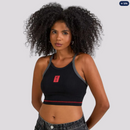 Cropped Flamengo Apreço Feminino Preto