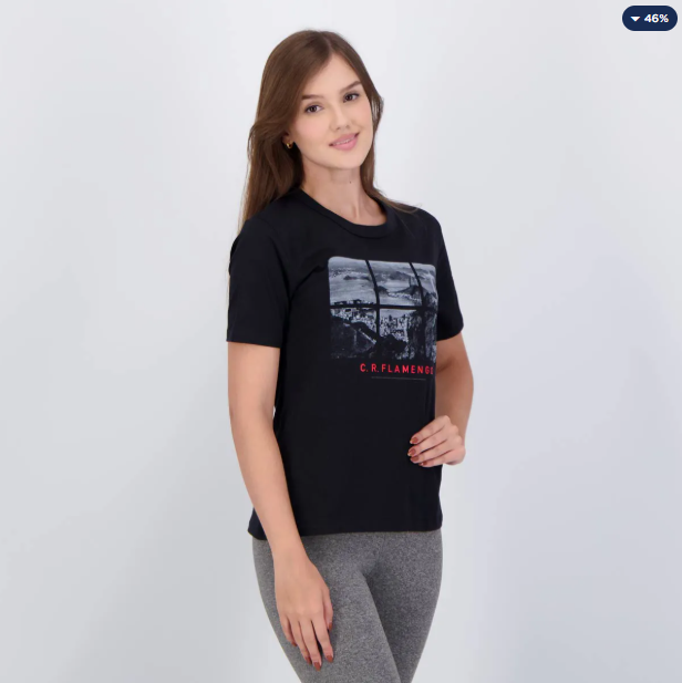 Camisa Flamengo Nomad Feminina Preta