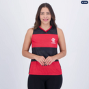 Regata Flamengo Essence Feminina Preta e Vermelha
