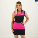 Vestido Flamengo Teaching Feminino Preto e Rosa