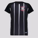 Camisa Corinthians Infantil Listrada Preta