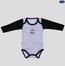 Body Corinthians Frases Manga Longa Branca e Preta