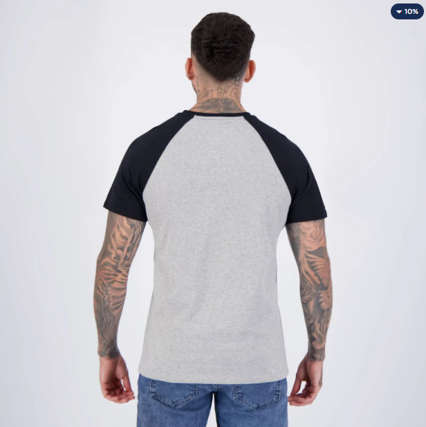 Camisa Corinthians Haglan Cinza e Preta