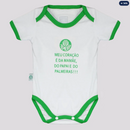 Body Palmeiras Shield Branco e Verde