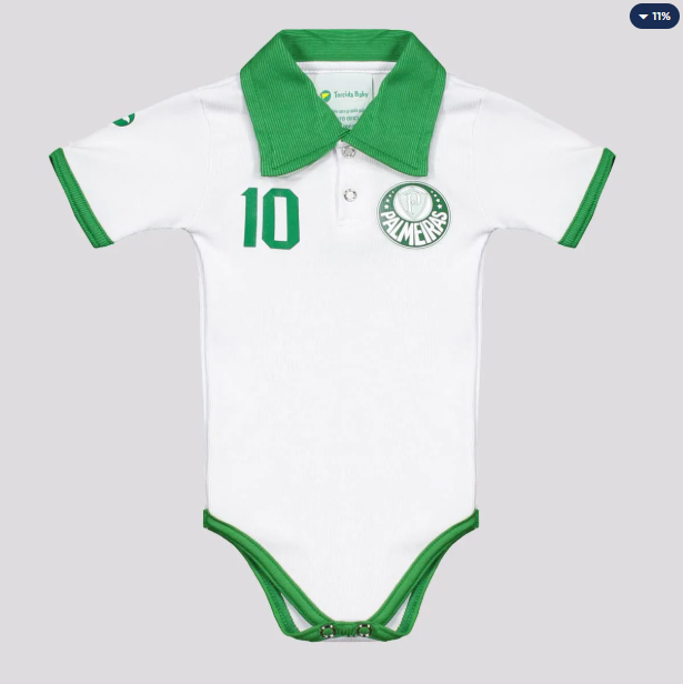 Body Polo Palmeiras Branco