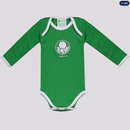 Body Palmeiras Manga Longa Verde