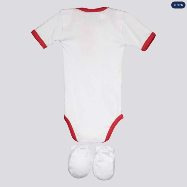 Kit Body São Paulo I Branco e Vermelho