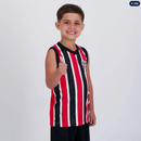 Regata São Paulo Ventre Infantil Vermelha