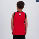 Regata São Paulo Ventre Infantil Vermelha