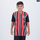 Camisa São Paulo Classmate Infantil Preta e Vermelha