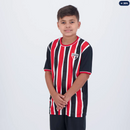 Camisa São Paulo Classmate Infantil Preta e Vermelha