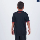 Camisa São Paulo Classmate Infantil Preta e Vermelha