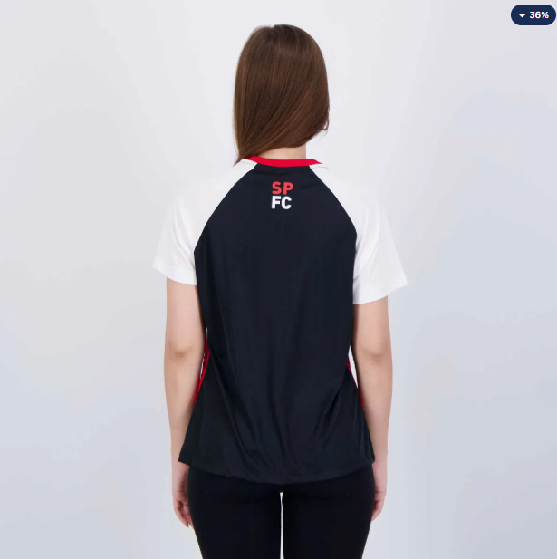Camisa São Paulo Var Feminina Preta