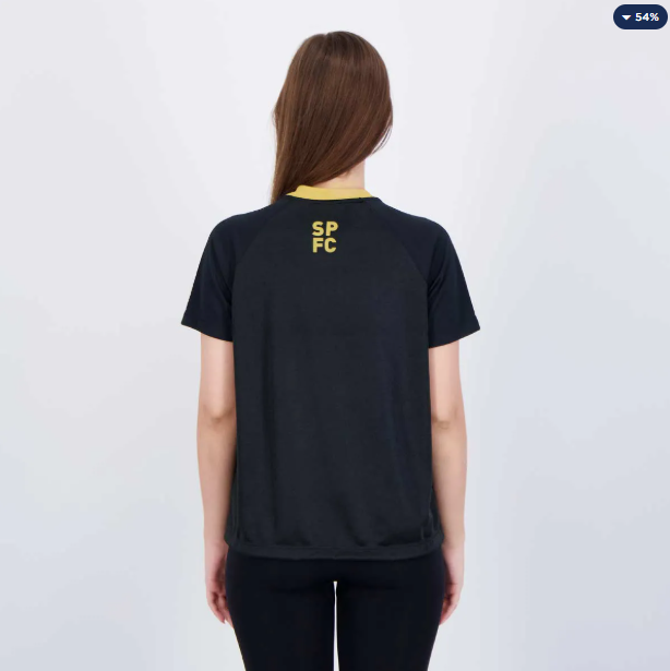 Camisa São Paulo Principio Feminina Preta