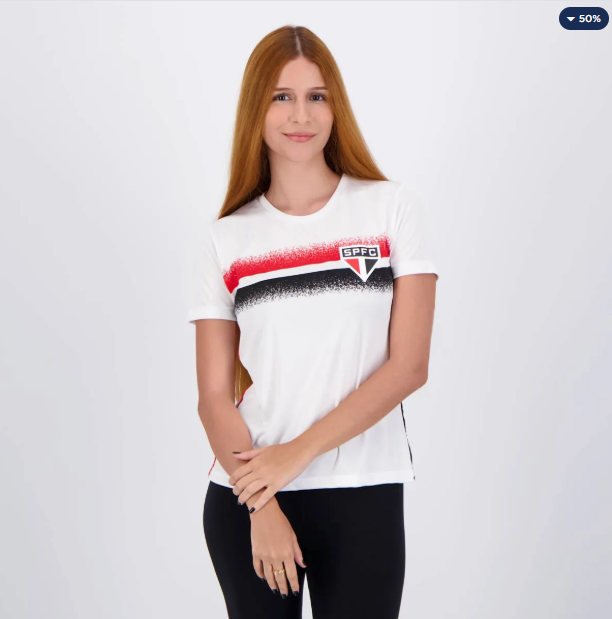 Camisa São Paulo Soil Feminina Branca