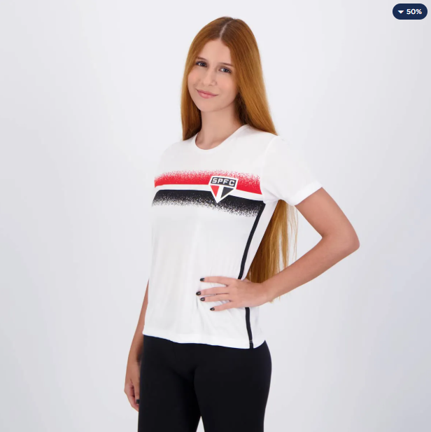Camisa São Paulo Soil Feminina Branca