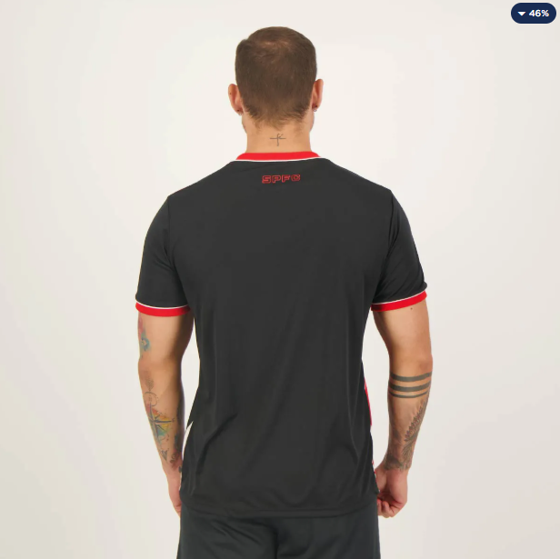 Camisa São Paulo Classmate Preta e Vermelha