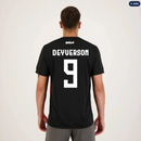 Camisa Atlético Mineiro Deyverson 9 Realistic Preta e Laranja