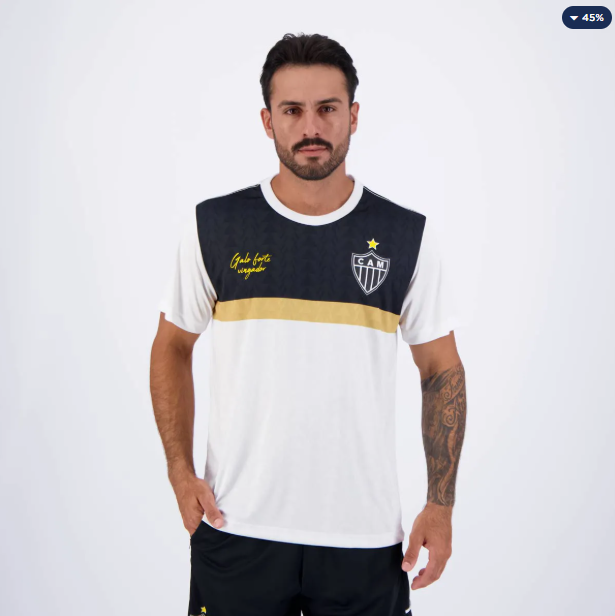 Camisa Atlético Minieiro Torcer Branca