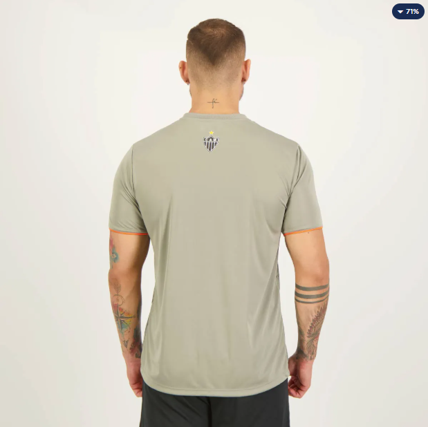 Camisa Atlético Mineiro Stripes Cinza