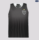 Regata Atlético Mineiro Radical Dupla Face Infantil Branca e Preta