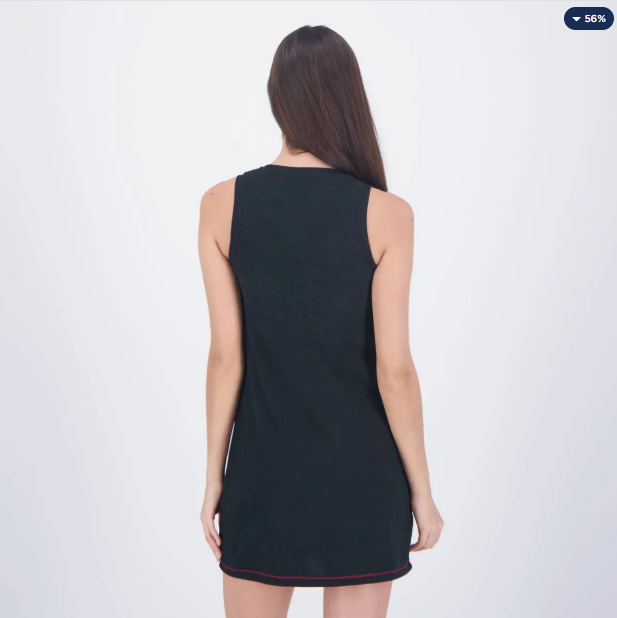 Vestido Flamengo Dusty Feminino Preto