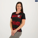 Camisa Flamengo Poetry Feminina Preta e Vermelha