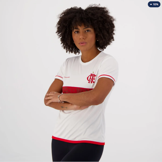 Camisa Flamengo Approval Feminina Branca