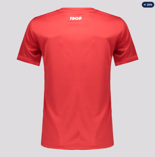 Camisa Internacional 1909 Juvenil Vermelha