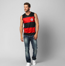 Camiseta Regata Flamengo Hoop - Preto+Vermelho