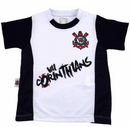 Camisa Corinthians Infantil Oficial 0223 Poliester Revedor - Branco