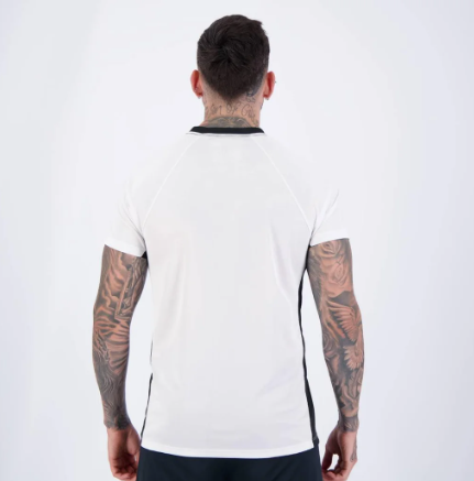 Camisa Corinthians Dry Branca e Preta - Branco