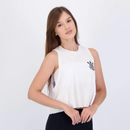 Cropped Corinthians Fitness Feminino Branco - Branco