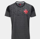 Camiseta Vasco Núcleo Masculina - Cinza+Preto