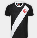 Camisa Vasco Braziline Principia Masculina - Preto+Branco