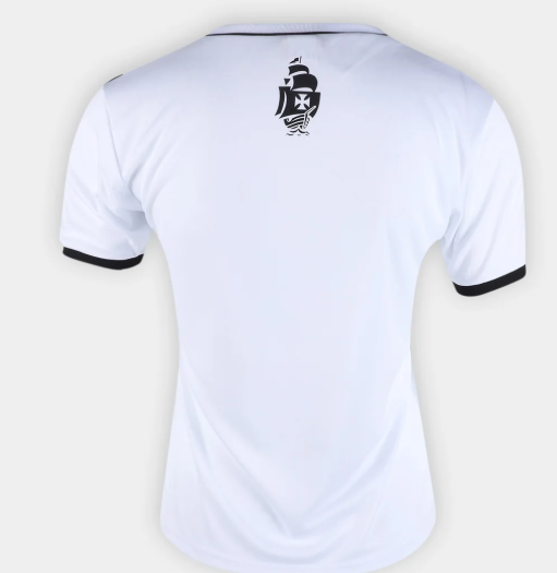 Camisa Vasco Braziline Feminina - Branco+Preto