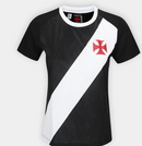 Camisa Vasco Braziline Principia Feminina - Preto+Branco